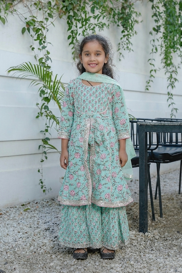 Floral Sharara Set for Girls